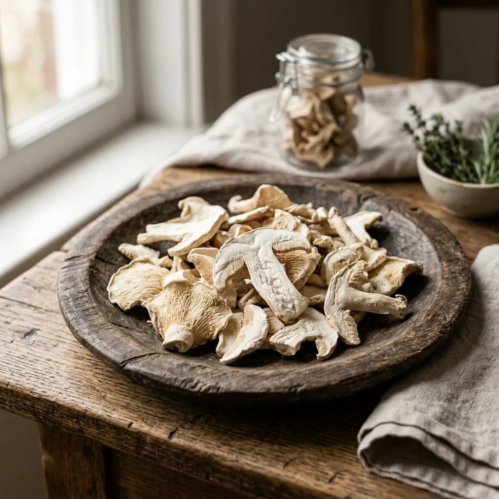 Dehydrated Milky Mushroom Slices